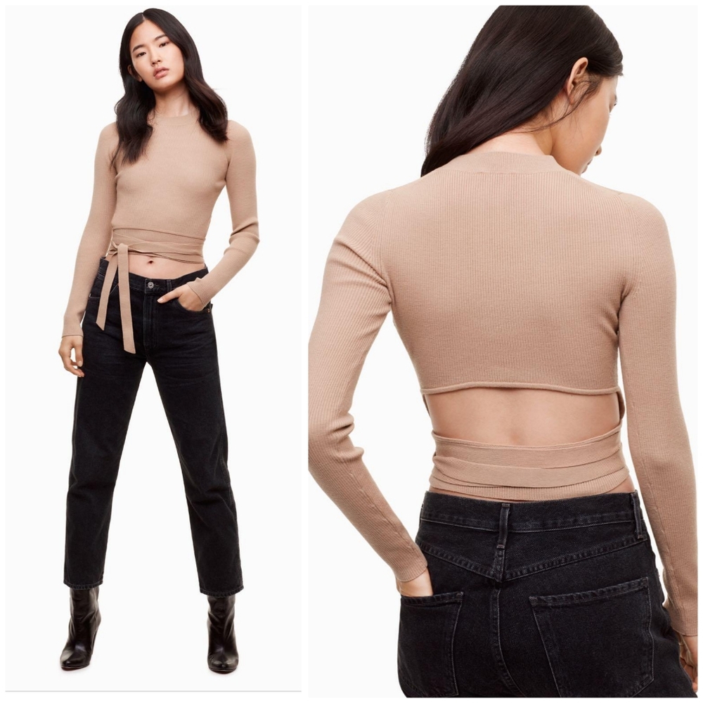 Aritzia Wilfred Mayrac ribbed top size XS